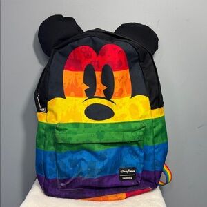 Loungefly Rainbow Mickey Backpack 17”